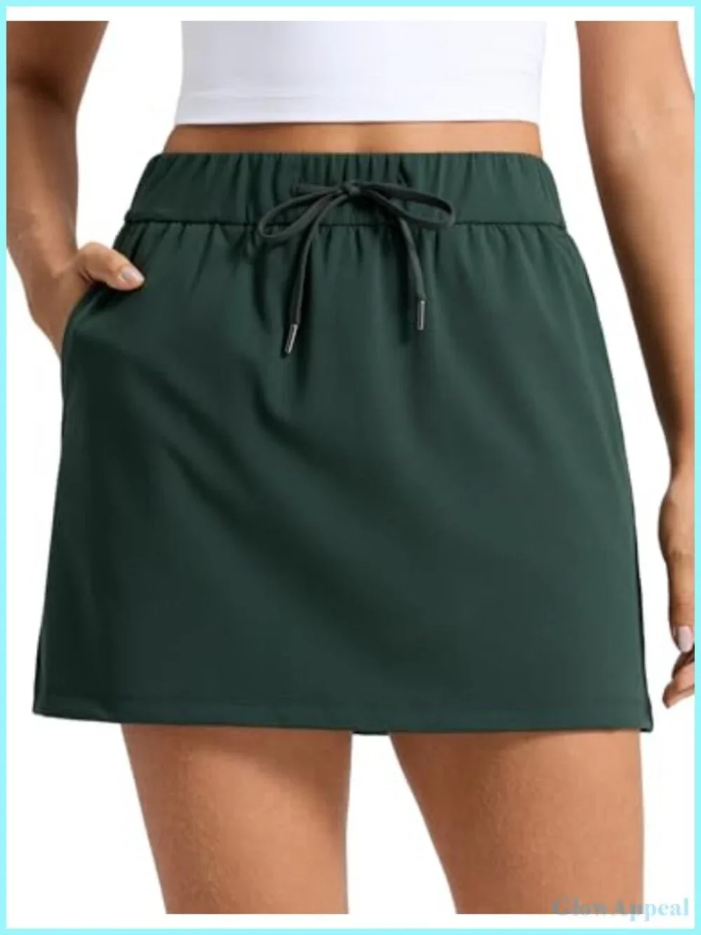 Women's A-Line Skort with Built-in Shorts and Pockets